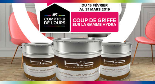 Pour 2 pots HYDRALKYD VELOURS achet&eacute;s, le 3e offert