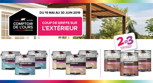 1 pot de peinture ext&eacute;rieure offert de la marque Mathys